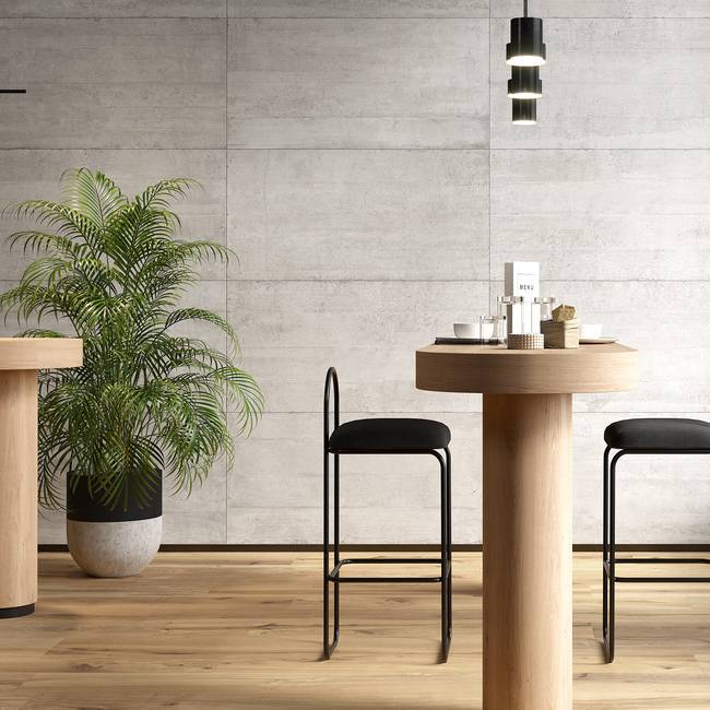 Modern cement effect tiles